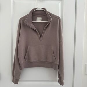 Abercrombie Quarter-Zip Pullover medium